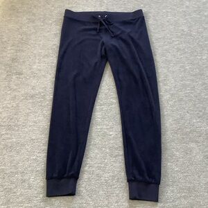Juicy Couture Black Label Navy Blue Terrycloth Joggers Sz. M